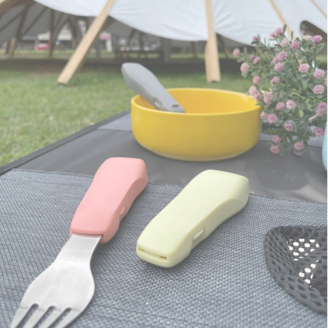 Pinchy秒食行动餐具组 环保 折叠餐具 露营餐具 - 餐刀/叉/匙组合 - 不锈钢 