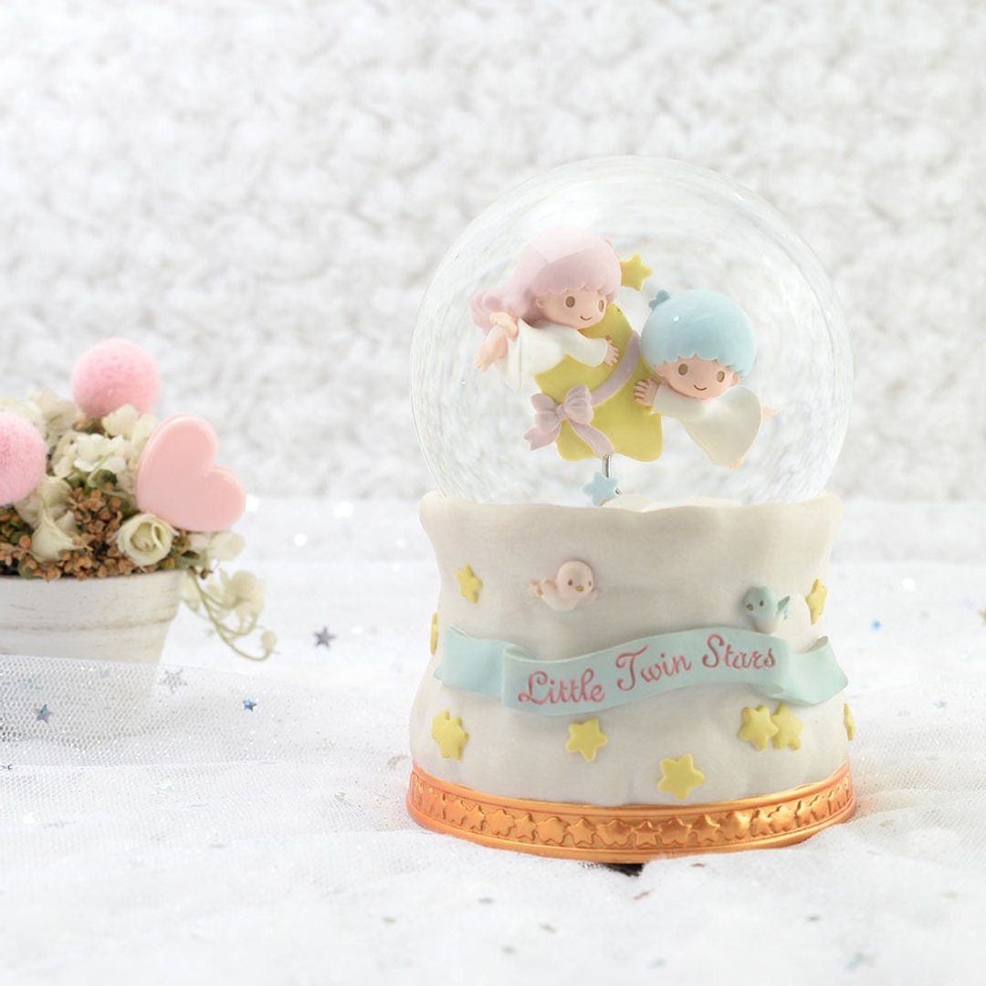 Little Twin Stars 惺惺相惜 水晶球音乐铃 - 摆饰 - 玻璃 