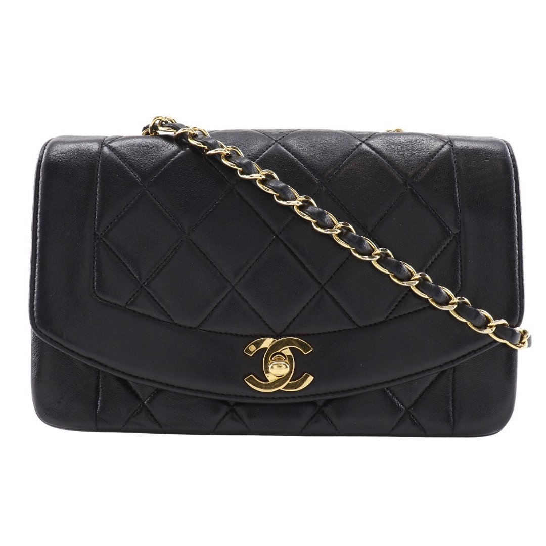 【日本直送】香奈儿 CHANEL Diana 22 链条肩背包 菱格纹 古董精品 A01164 羊皮 女性【二手】 - 侧背包/斜挎包 - 真皮 黑色