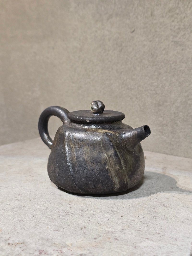 柴烧陶 / 茶壶 - 茶具/茶杯 - 陶 黑色