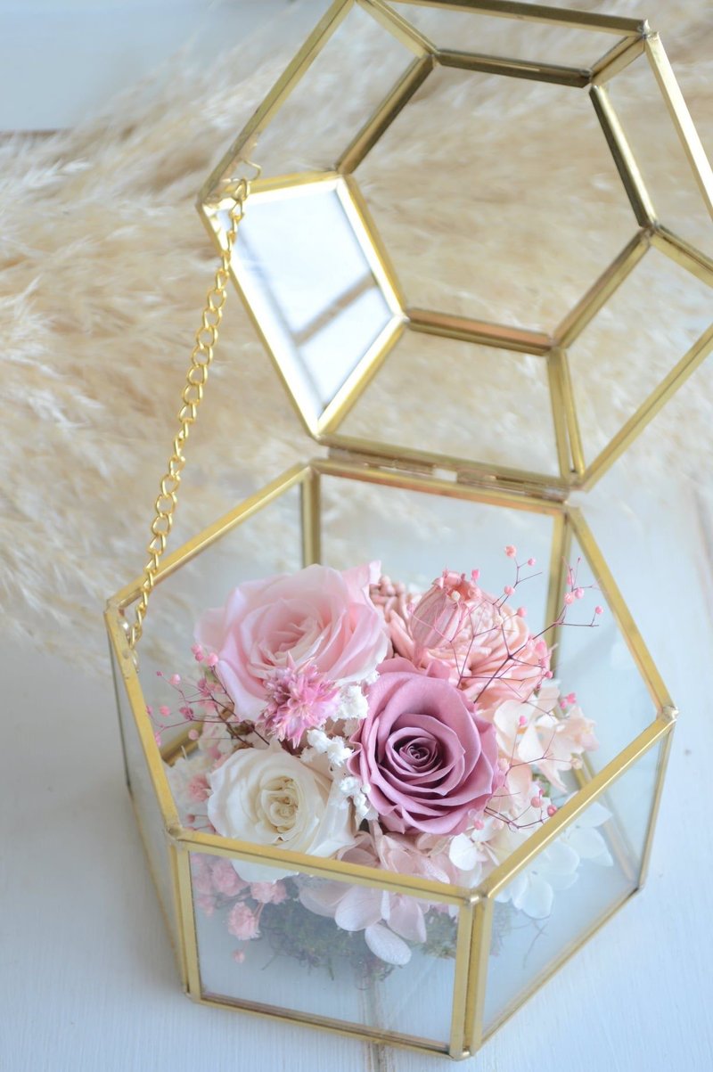 宁静海洋 / 奥罗拉  永生香氛花礼宝盒 - 干燥花/捧花 - 植物．花 