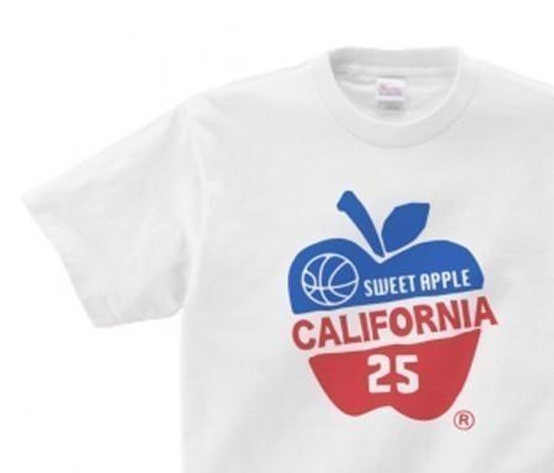 Apple × College WS ~ WM • S ~ XL T-shirt order product] - 中性连帽卫衣/T 恤 - 棉．麻 白色