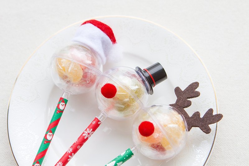 圣诞节糖果棒(QQ软糖) 3款可挑 生日分享 耶诞糖果 儿童奖品 婚礼 - 零食/点心 - 新鲜食材 多色