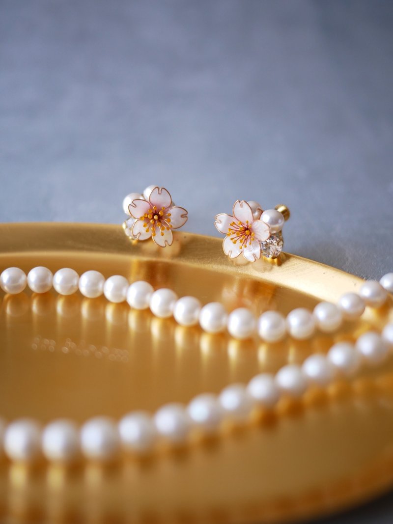 耳夹耳针 - 耳环/耳夹 - 树脂 粉红色