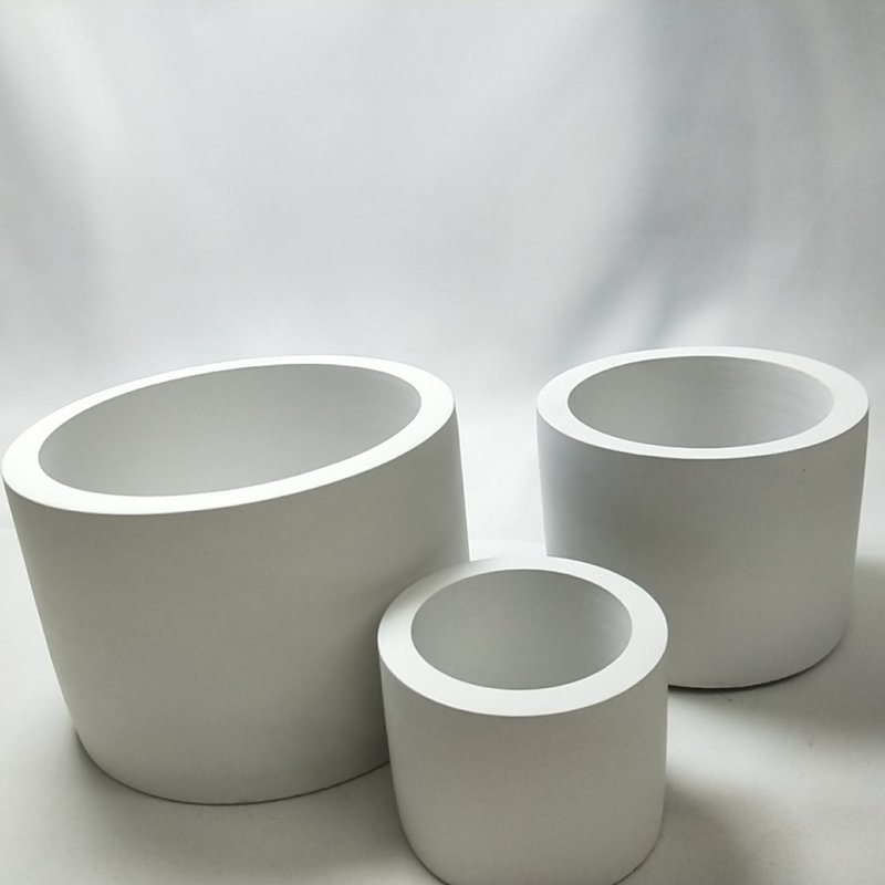 素面圆形水泥盆 - 植栽/盆栽 - 水泥 