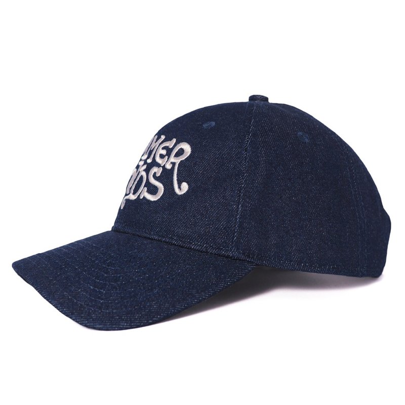 RIVERSIDE CAP ( DENIM )  六片式 棒球帽 (Adjustable) - 帽子 - 棉．麻 蓝色