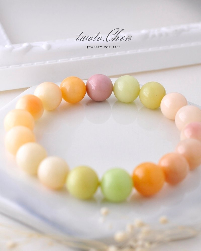 严菜单品| 糖果缅甸黄玉 —腕间的甜蜜暖阳 - 手链/手环 - 水晶 多色