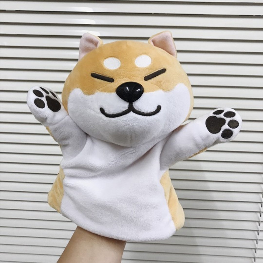 仓屋 柴犬小手偶 手偶/玩具/公仔 眯眯眼款 - 玩偶/公仔 - 聚酯纤维 