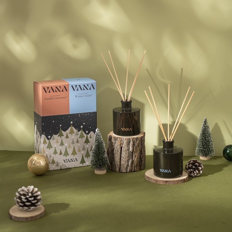 居家扩香瓶二入组-北欧花园&冬泳之苏 - 香薰/精油/线香 - 精油 多色