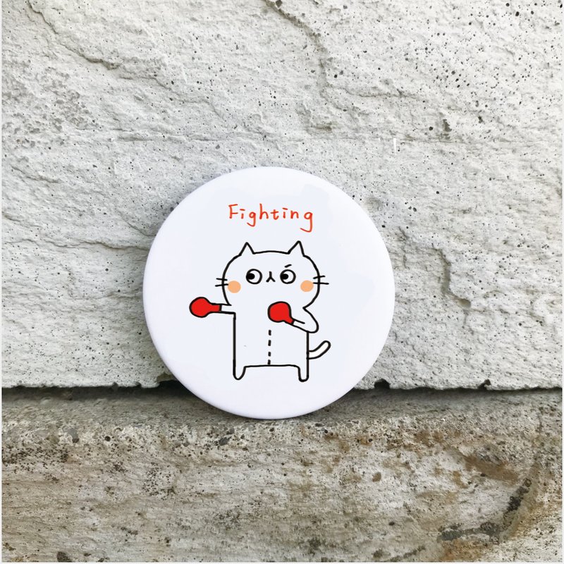 加油 ! /小徽章 - 徽章/别针 - 塑料 红色