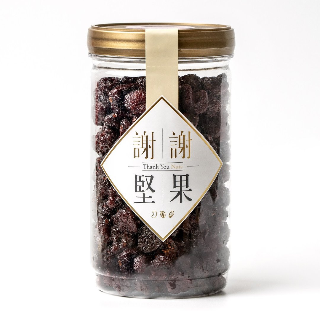 【蔓越莓干】(密封罐)(水果干)(果粒 Q 软减糖，酸甜好滋味)(素食) - 水果干 - 塑料 金色