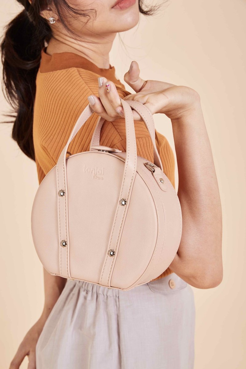 Leather Shoulder Bag - Pink - 手提包/手提袋 - 人造皮革 粉红色