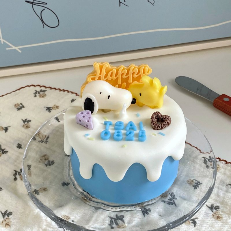 【蛋糕系列】史努比好朋友 4寸蛋糕蜡烛 生日礼物 - 蜡烛/烛台 - 蜡 