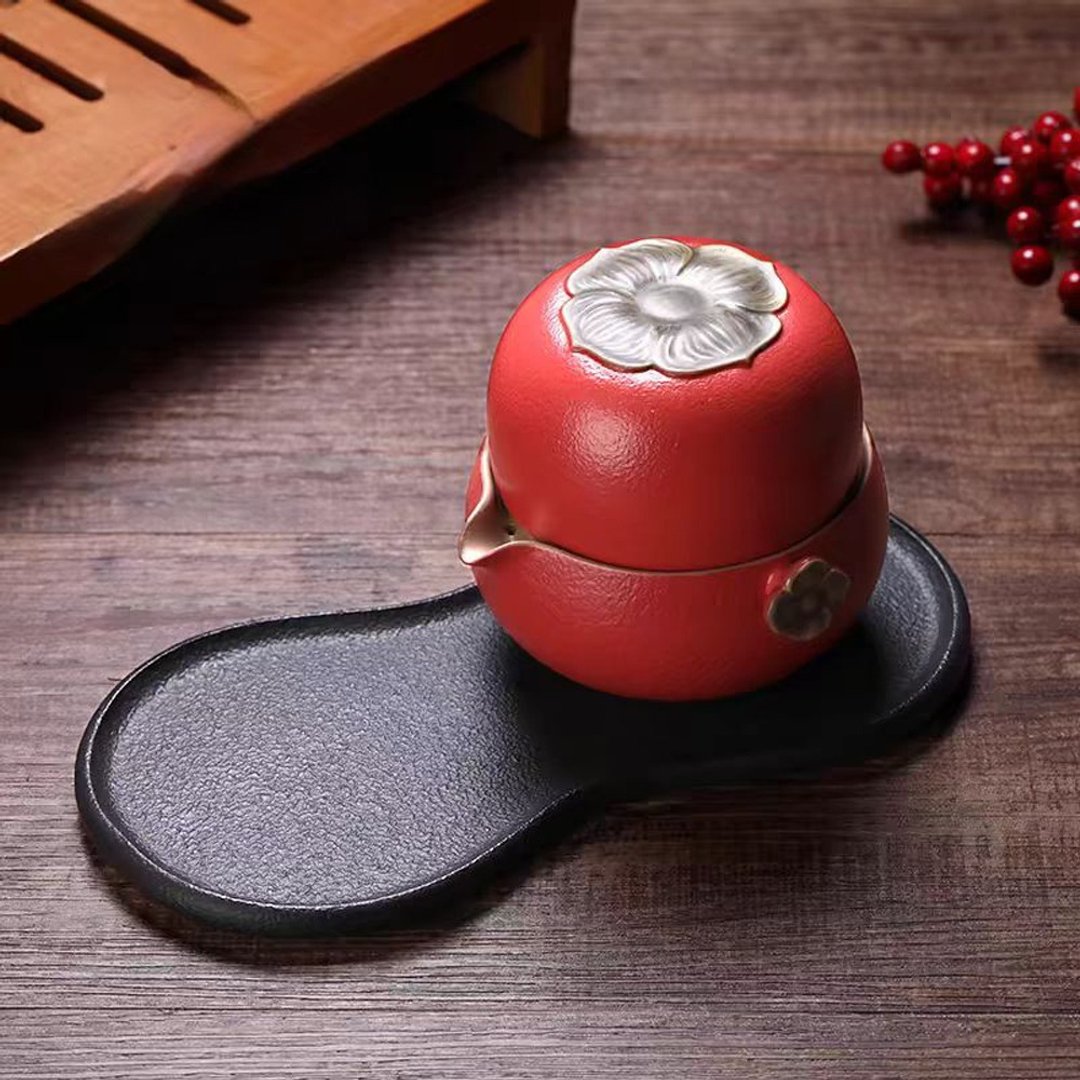 事事如意快客杯便携茶具 - 茶具/茶杯 - 陶 