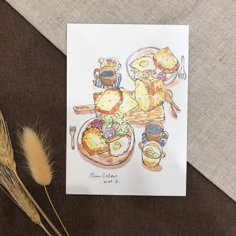 早午餐/明信片 - 卡片/明信片 - 纸 