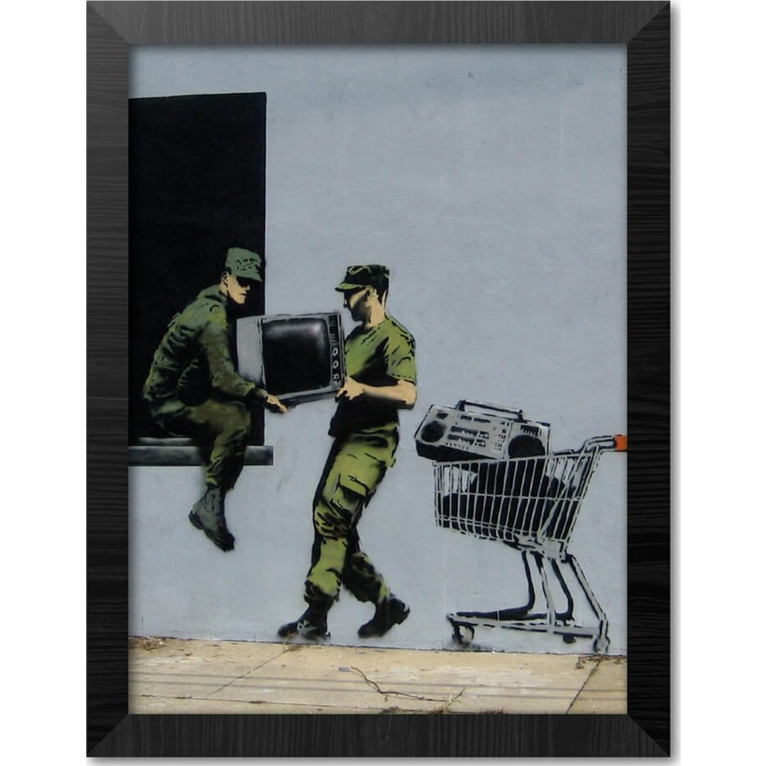 【班克西】Banksy LOOTERS MASTERS 含框复制画 - 海报/装饰画/版画 - 其他材质 多色