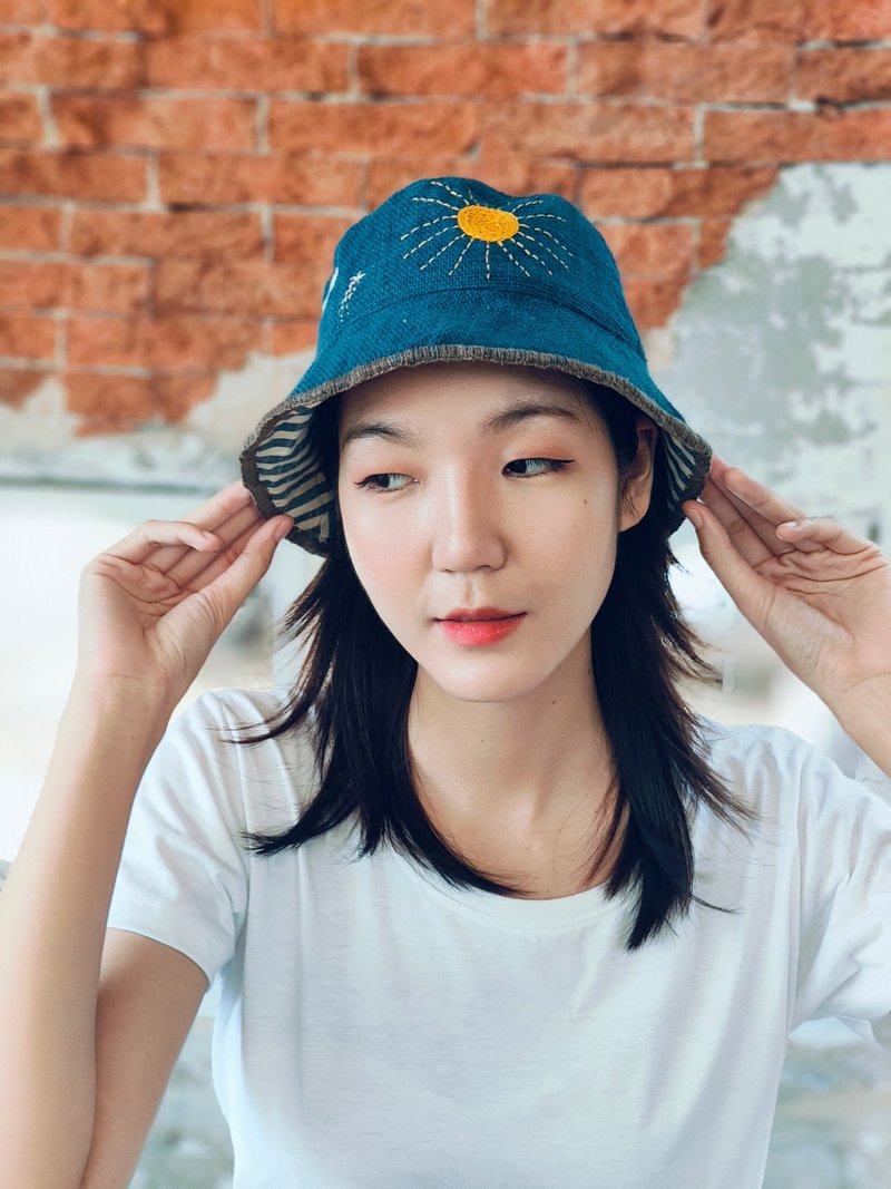 手工刺绣编织帽 - 帽子 - 棉．麻 