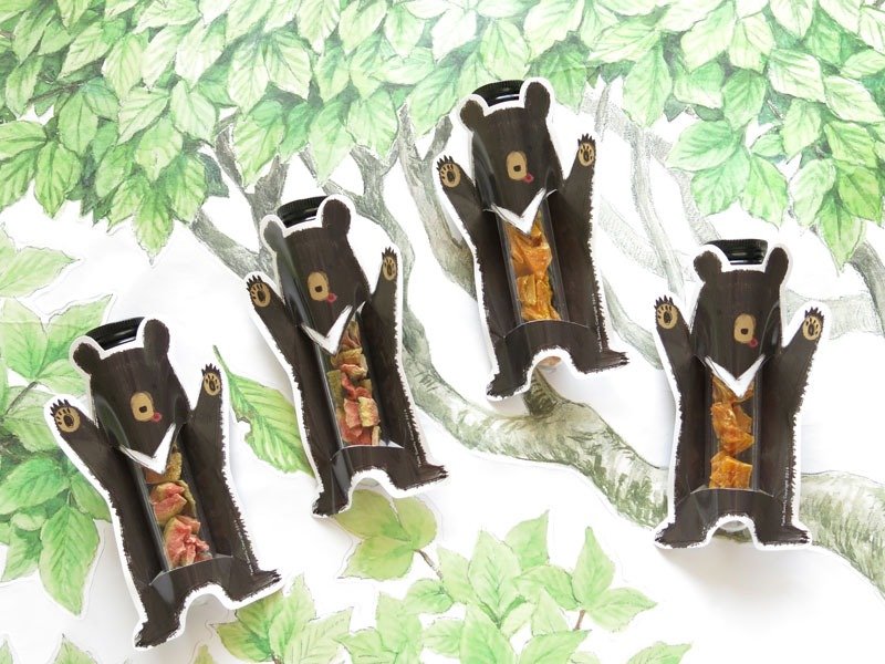 幸福果铺-黑熊造型试管小巧水果干(单支) - 水果干 - 新鲜食材 黑色