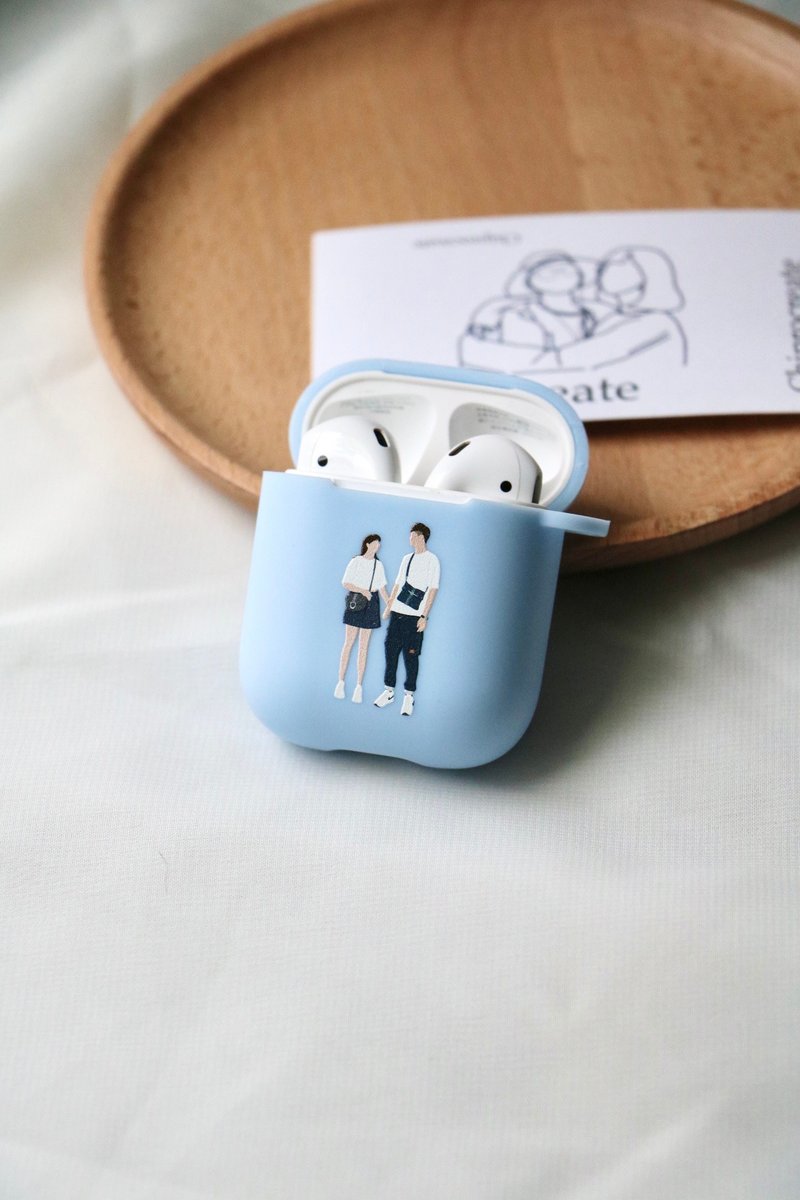 加购 (AirPods 硅胶款耳机壳) 似颜绘/定制化 ! 勿直接下单 - 耳机收纳 - 硅胶 