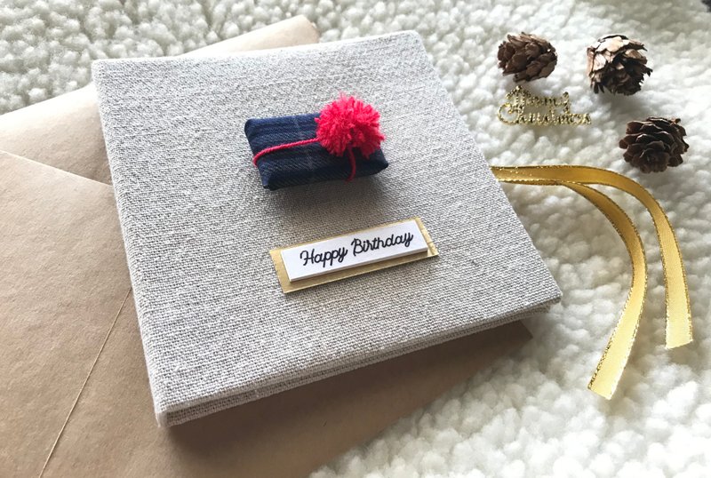 一个小礼物的祝福 | 手工卡片| 生日卡| Handmade Birthday card - 卡片/明信片 - 其他材质 多色