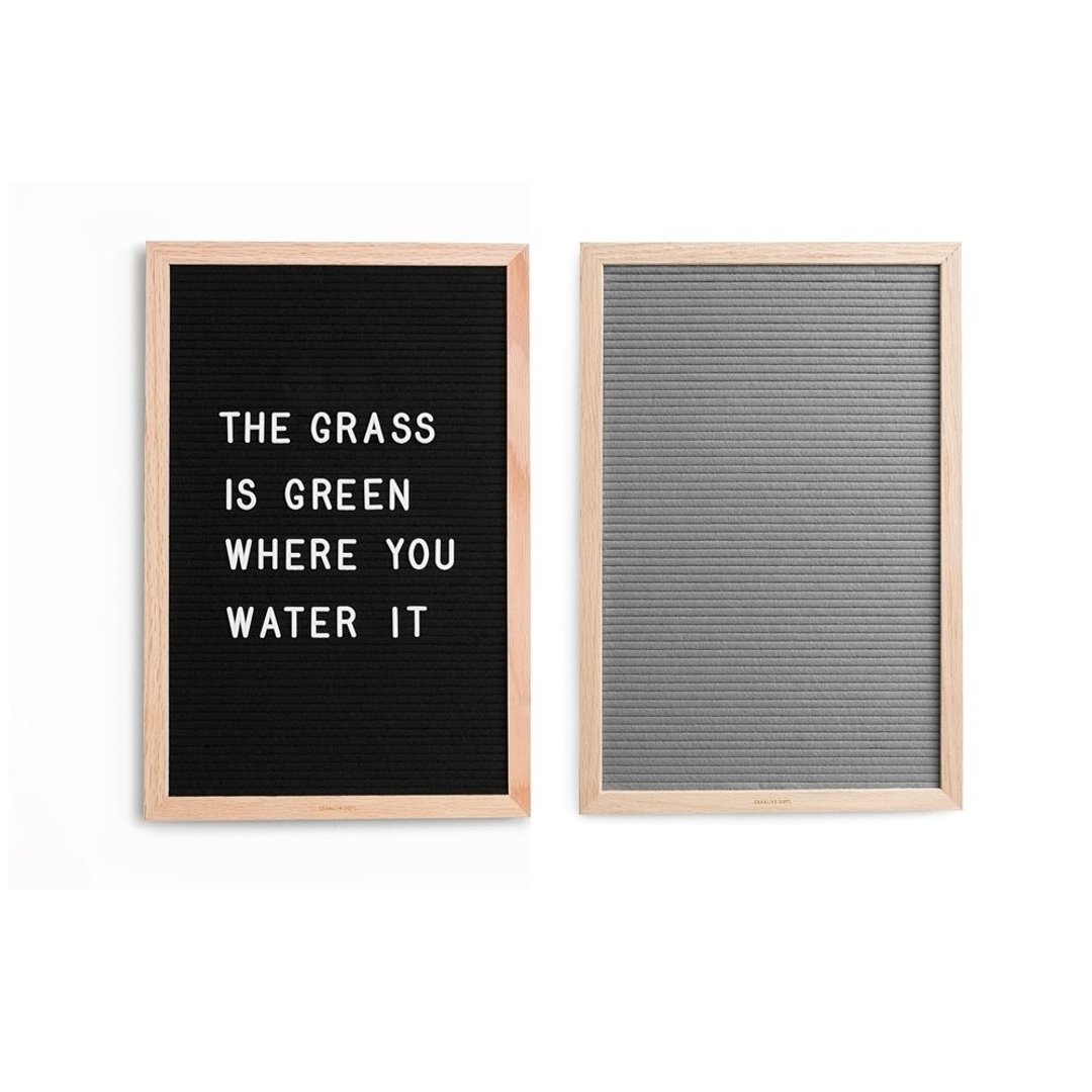 CREALIVE DEPT. Felt Letter Board / 字母毛毡板 (大) - 摆饰 - 木头 
