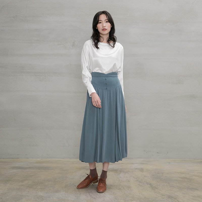 伊丝典雅伞状长裙 Issie Classic Umbrella Skirt S88 - 裙子 - 其他人造纤维 多色