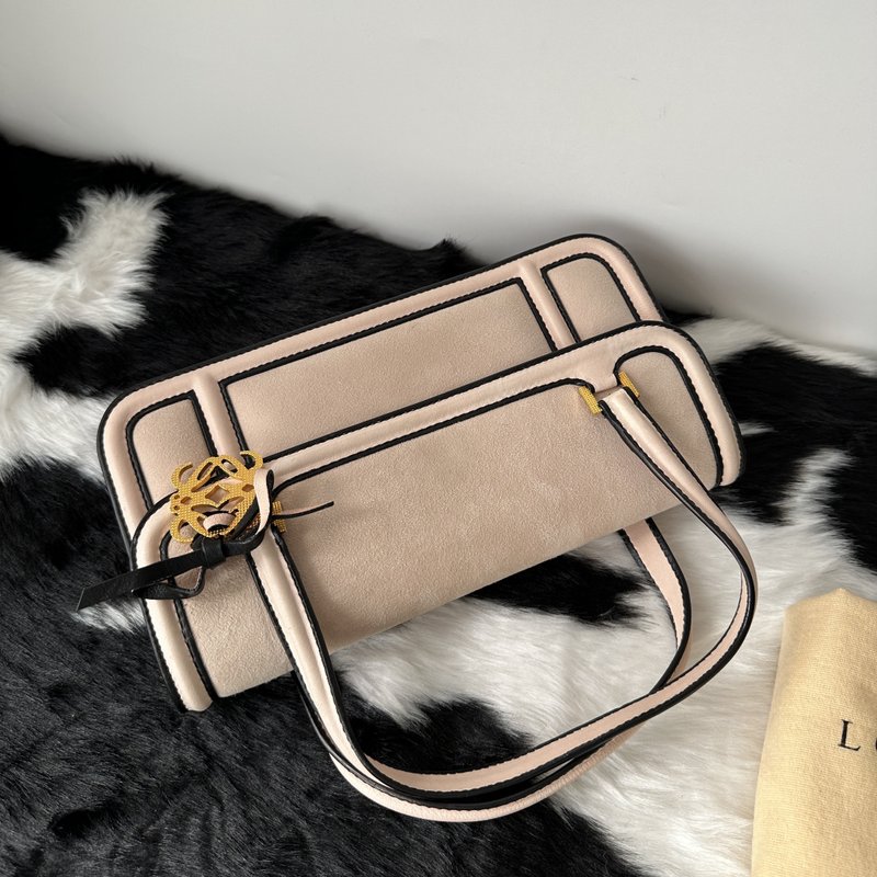 Loewe 罗意威 麂皮托特包 - 手提包/手提袋 - 人造皮革 粉红色