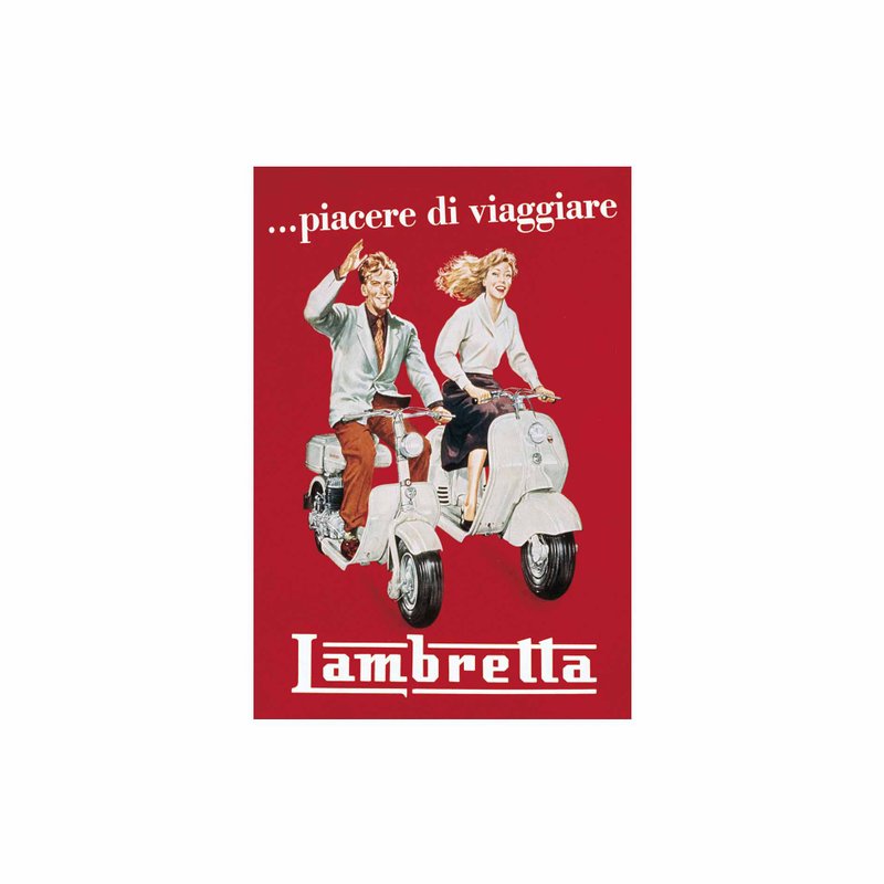 意大利 IFI 明信片 兰美达复古广告 - 卡片/明信片 - 纸 多色