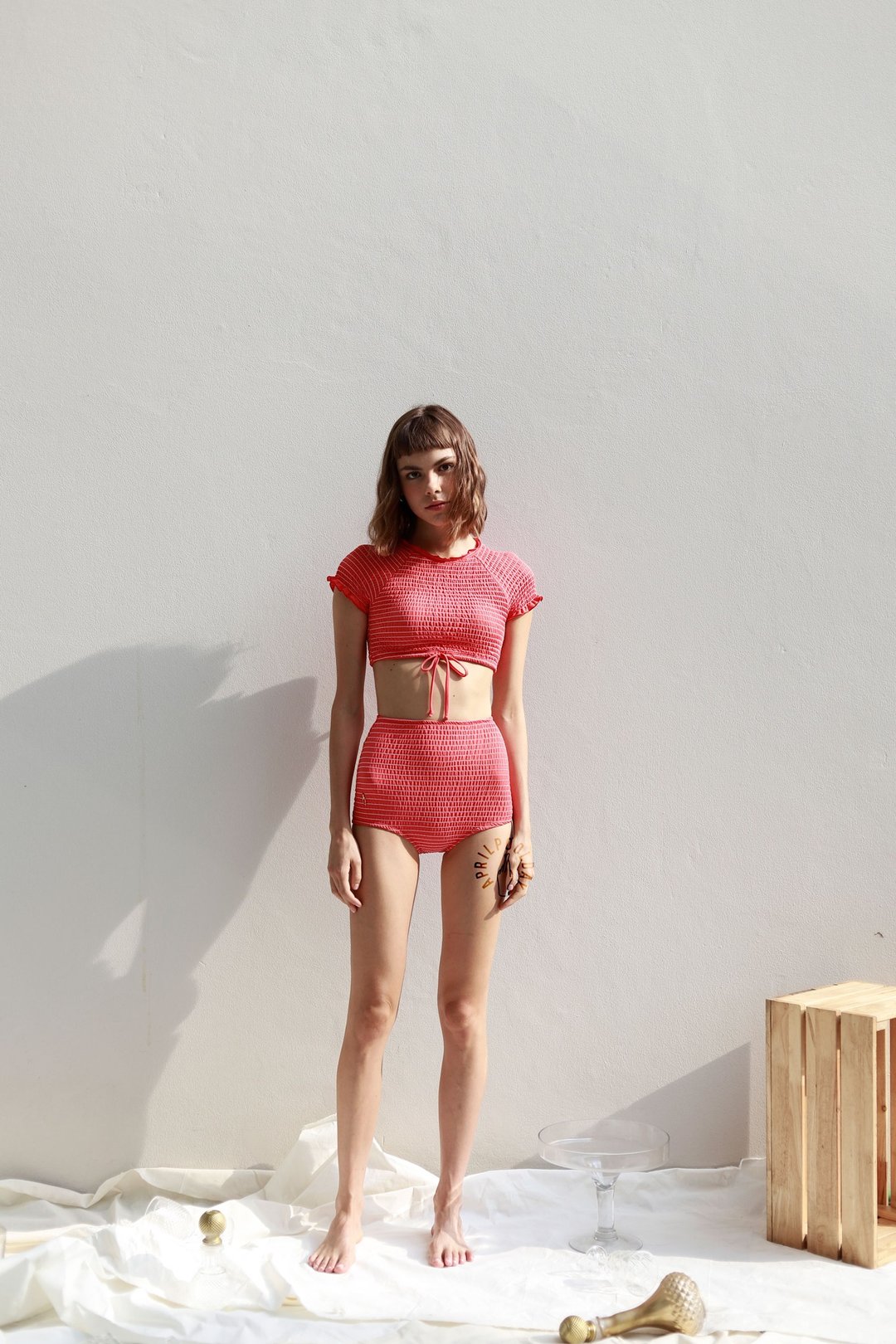 Aprilpoolday Swimwear / SMOGGIE / Red - 女装泳衣/比基尼 - 其他材质 红色