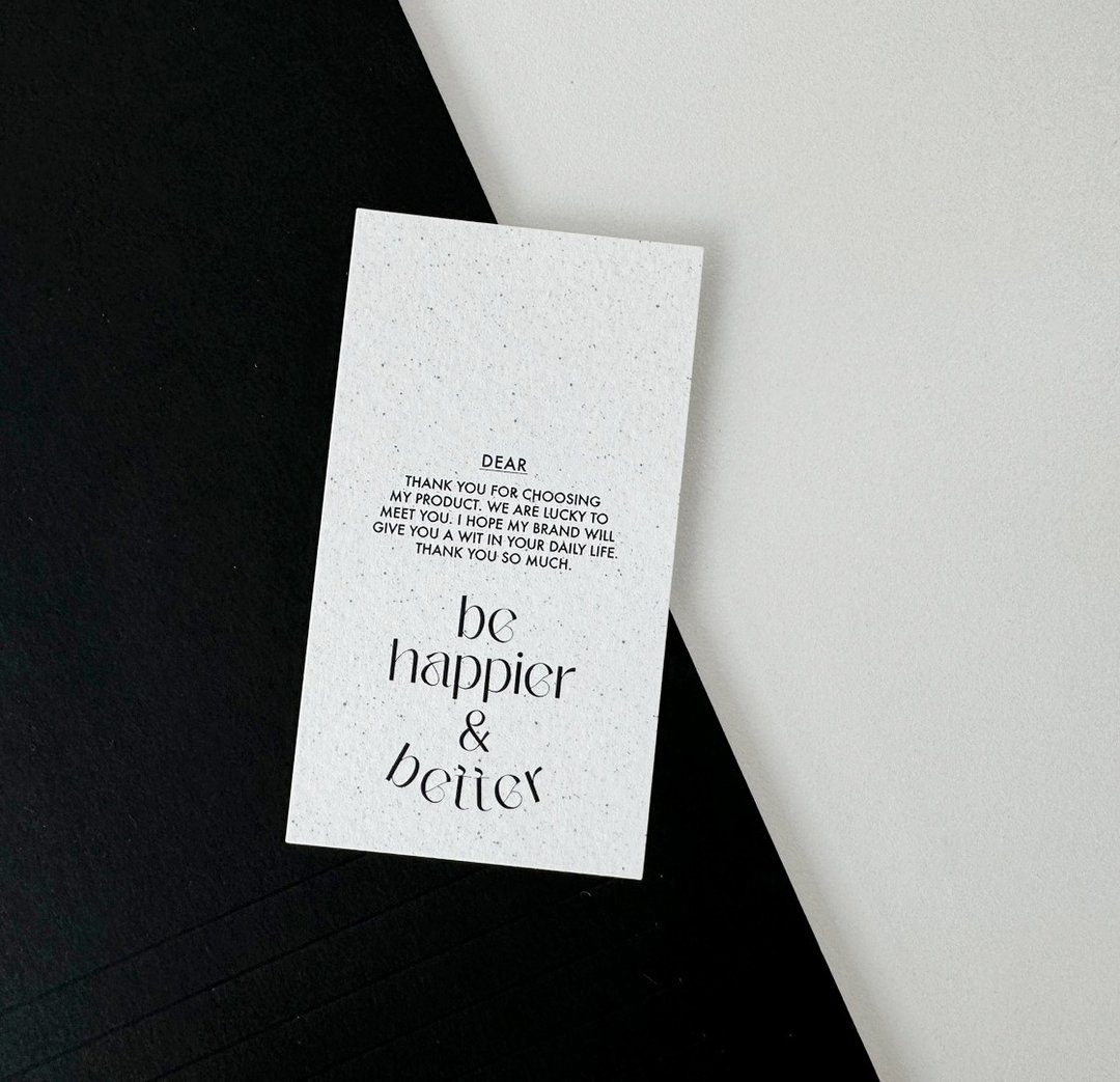 Be happier card tag (45入) 卡片 - 卡片/明信片 - 纸 白色