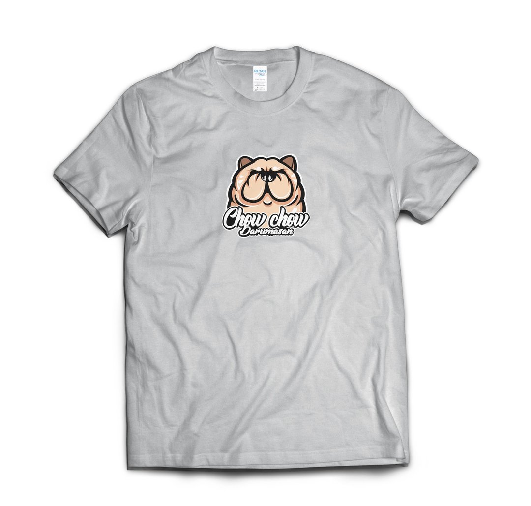 松狮不倒翁-T-shirt 白/黑/灰/藏青 - 男装上衣/T 恤 - 棉 多色