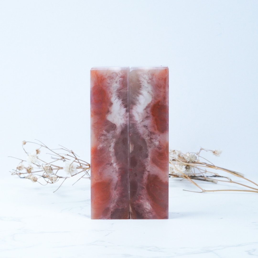 定制化手工印章-|老挝石对章-1.85x1.85CM|送礼手工篆刻印章 - 印章/印台 - 石头 