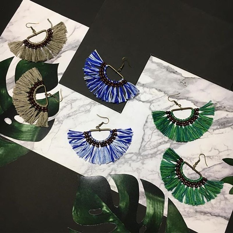 earrings: sunshin - 耳环/耳夹 - 其他材质 多色