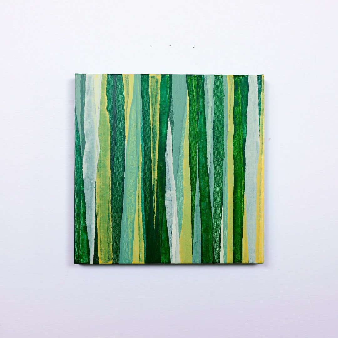 【森林】绿色与黄色装饰画/日本制抽象画/客厅装饰/放松/北欧风 - 插画/绘画/写字 - 压克力 绿色