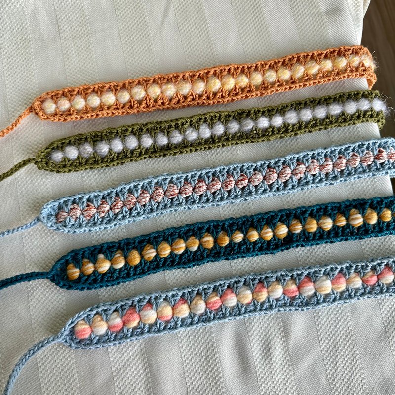 窄款编织发带 - 发带/发箍 - 其他人造纤维 多色