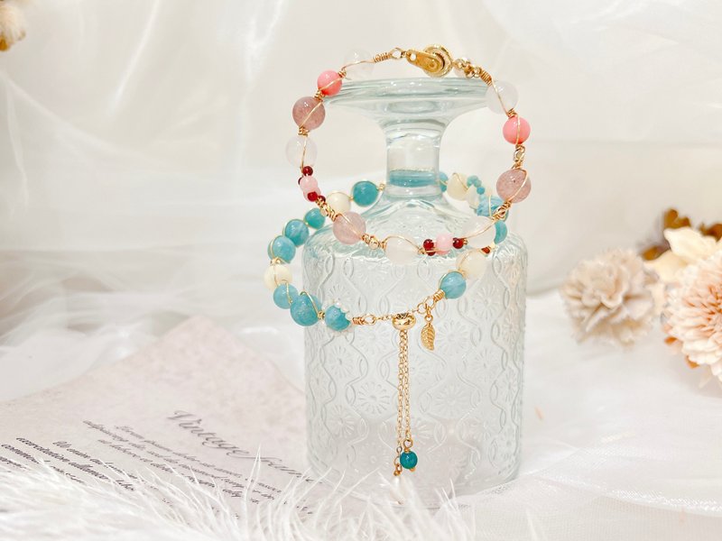 【天然矿石编织手串】多种矿石可选 手作体验课程 【一人即开课】 - 金工/饰品 - 水晶 