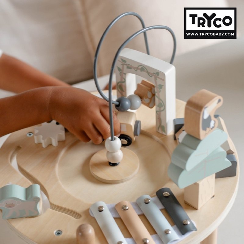 快速出货-仅限台湾宅配【Tryco】木质探索桌 - 玩具/玩偶 - 木头 多色