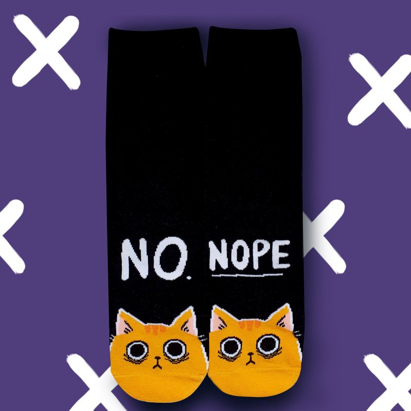 No Cat socks - 其他 - 棉．麻 黑色