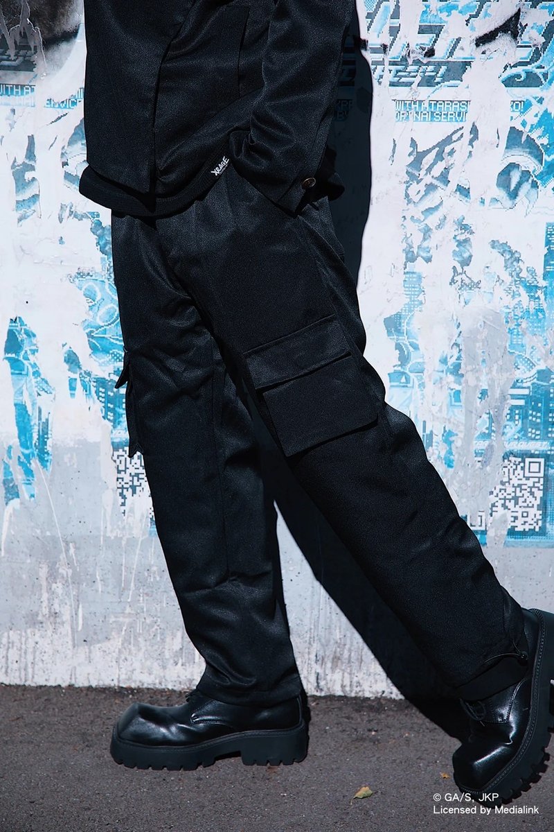 【XRAGE X 咒术回战联名】咒术高专 长裤 - 男士长裤 - 棉．麻 黑色