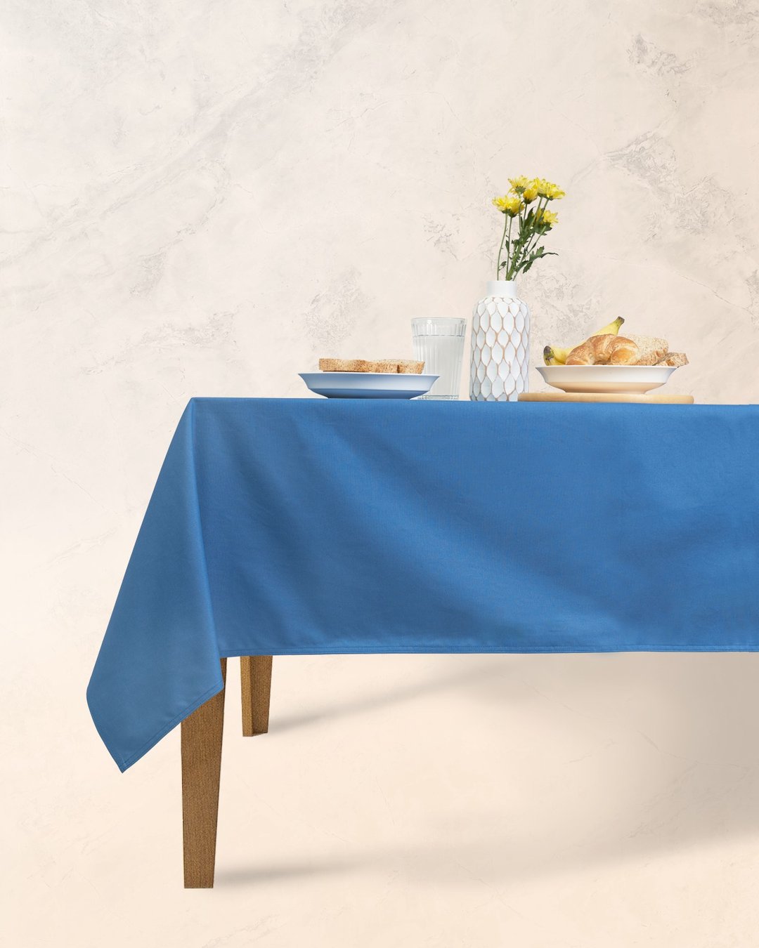Han&Co. Table Cloth – Beige Sapphire | Beige Sapphire 桌布 - 餐桌/书桌 - 棉 蓝色