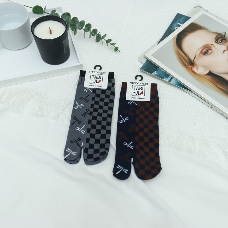 TABI-JI奈良足袋袜(分趾袜)-踝袜(25-27厘米)-蜻蜓 - 袜子 - 棉．麻 