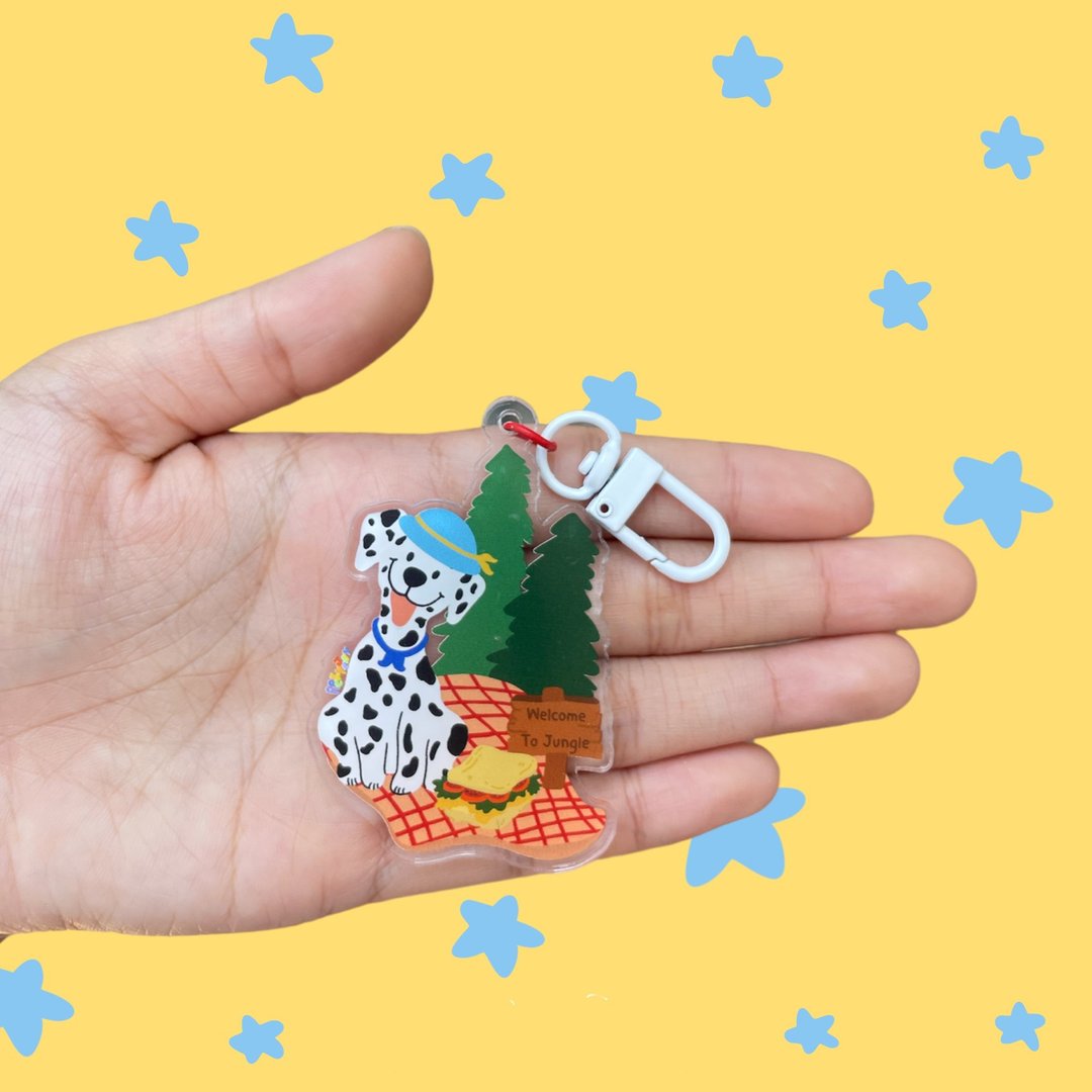 Keychain Dalmatian - 吊饰 - 压克力 