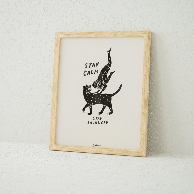 Stay Calm 保持平静 - 印刷画/海报 - 海报/装饰画/版画 - 纸 卡其色