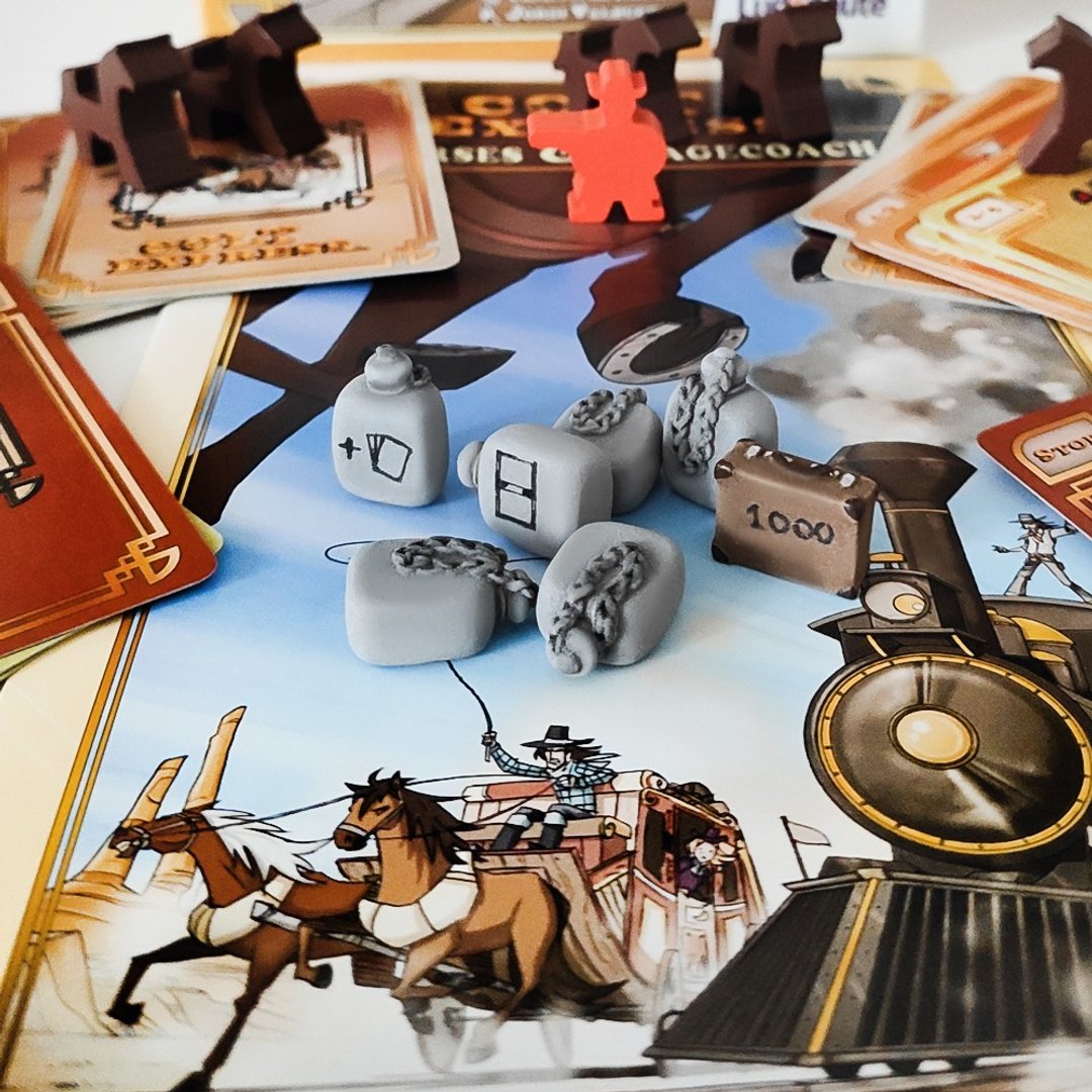 与 Colt Express 兼容的豪华资源令牌。马和驿马棋盘游戏。 - 桌游/玩具 - 其他材质 