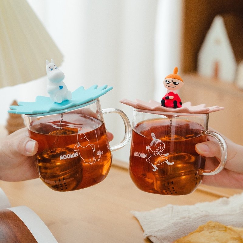 MOOMIN公仔造型玻璃杯 350ml 附不锈钢茶球 生日礼物 情人节 中秋 - 玻璃杯 - 玻璃 