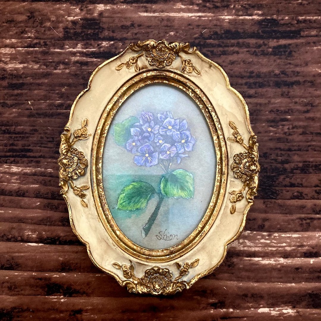 绣球花-紫色/花痴花痴，仿古风格，仿古，室内装潢 - 海报/装饰画/版画 - 纸 蓝色