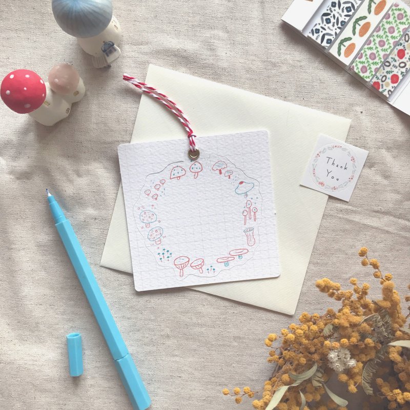 菇菇圈圈 造型卡片 - 卡片/明信片 - 纸 