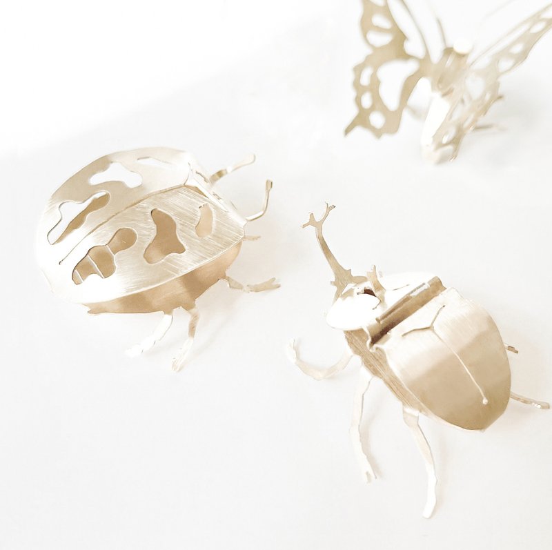 黄铜/红铜折叠昆虫装饰摆设 - 金工体验工作坊 - 金工/饰品 - 纯银 