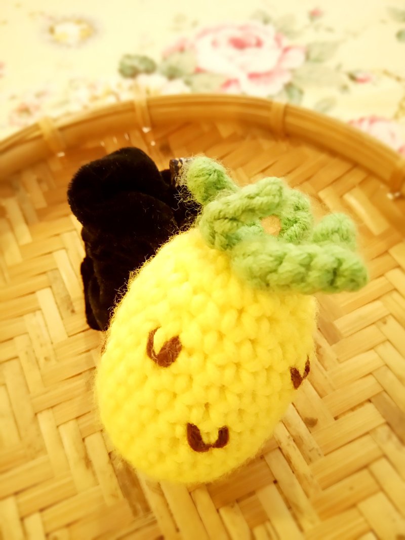 微笑凤梨发绑绑 - 发饰 - 聚酯纤维 黄色