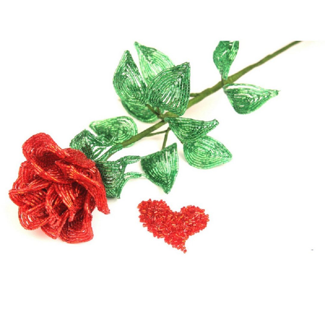 Digital Download - PDF | Beaded Flowers pattern | Rose - 手工艺教程/工具书 - 其他材质 